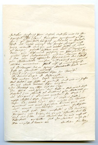 Eigenh. Brief mit U.