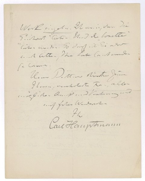 Autograph letter signed.