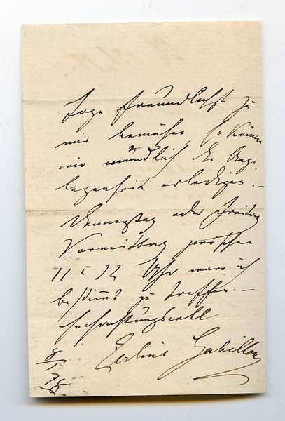 Eigenh. Brief mit U.