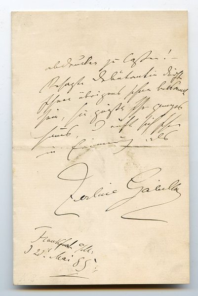 Eigenh. Brief mit U.