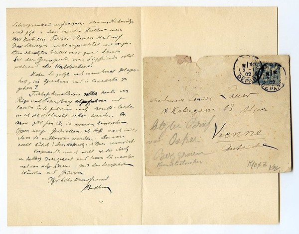 Eigenh. Brief mit U.