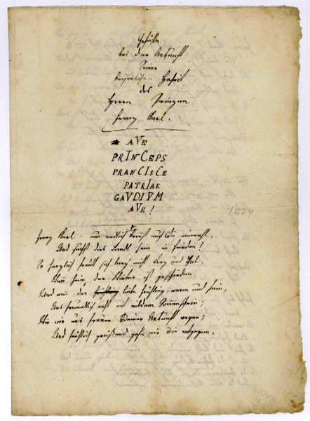 Gefühle bei der Ankunft Seiner kaiserlichen Hoheit des Herrn Prinzen …