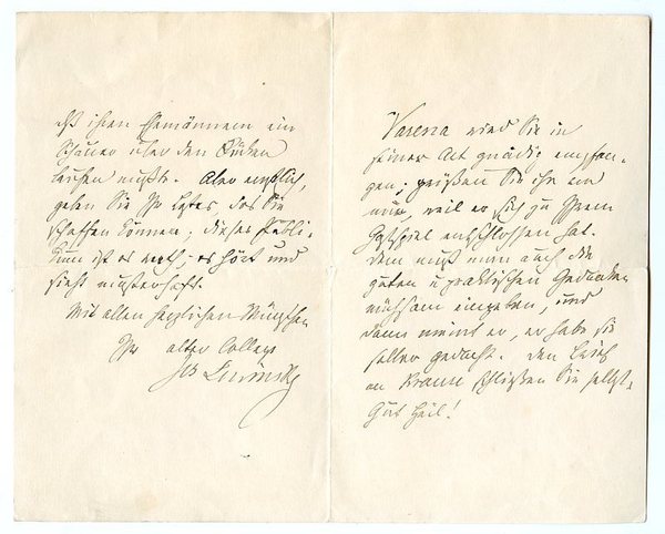 Eigenh. Brief mit U.