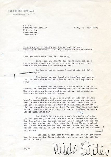 Ms. Brief mit eigenh. U.