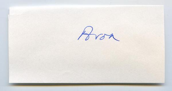 Albumblatt mit eigenh. U. ("Avon").