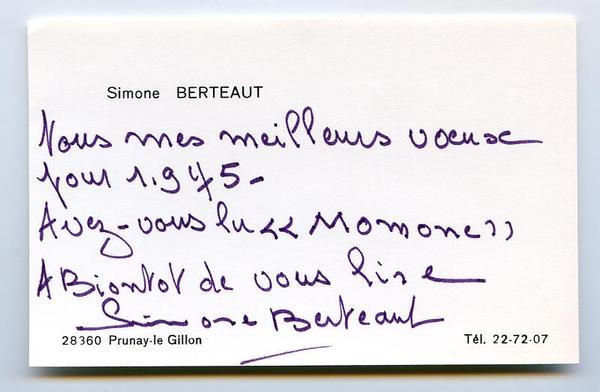 Eigenh. Albumblatt mit U.