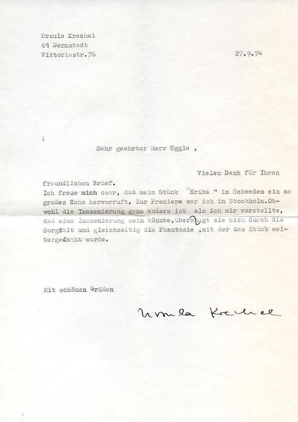Ms. Brief mit eigenh. U.