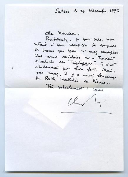 Eigenh. Brief mit U.