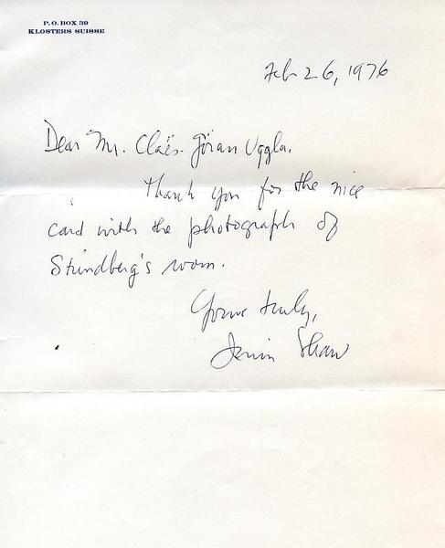 Eigenh. Brief mit U.