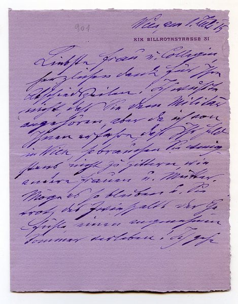 Eigenh. Brief mit U.