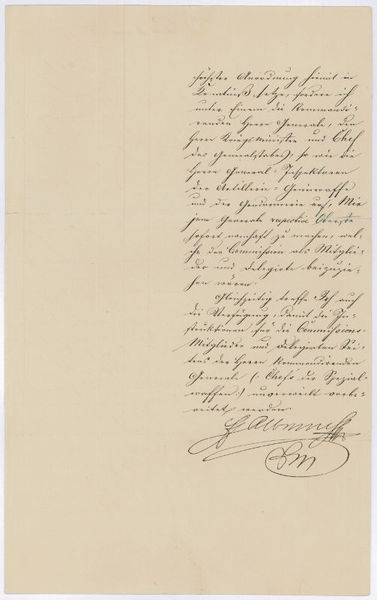 Brief mit eigenh. U. ("Eh. Albrecht").