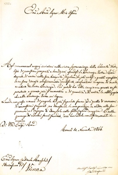 Brief mit eigenh. U.