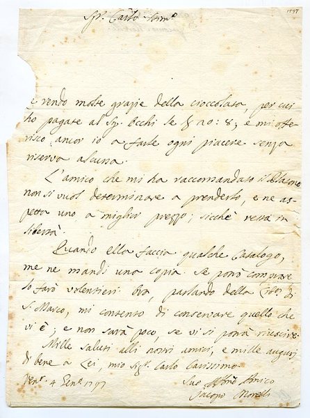 Autograph letter signed.