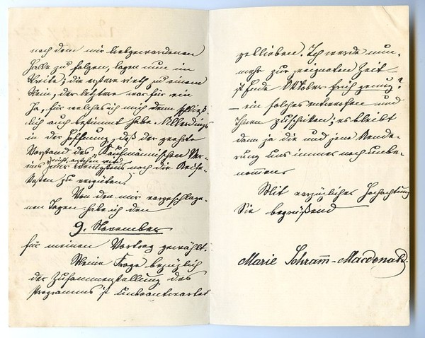 Eigenh. Brief mit U.