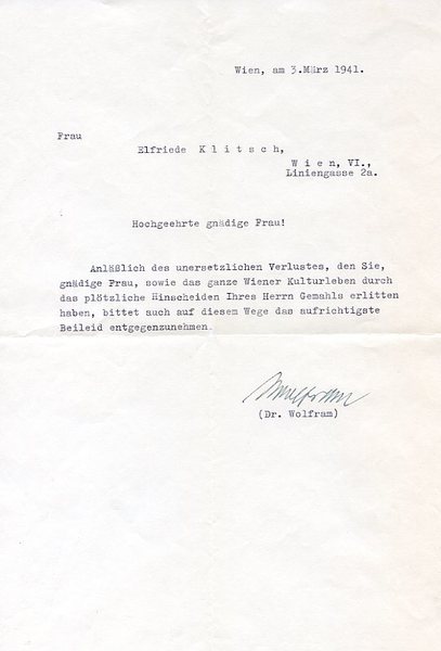 Ms. Brief mit eigenh. U.