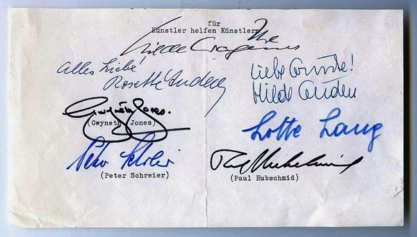 Briefabschnitt mit sieben eigenh. U.