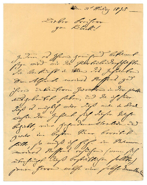 Eigenh. Brief mit U.