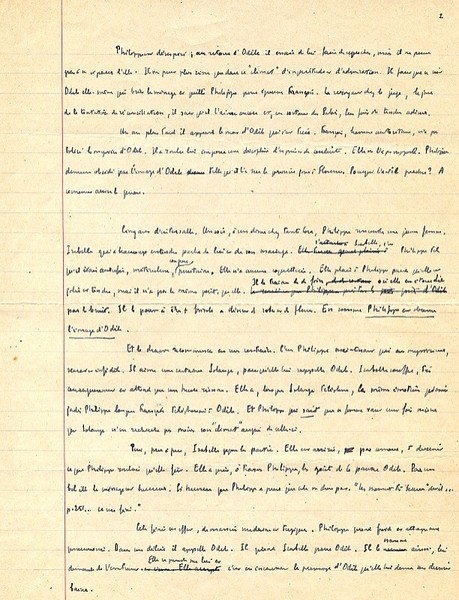Climats. Autograph manuscript signed and dedicated.
