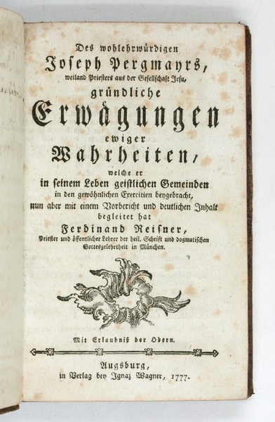 Gründliche Erwägungen ewiger Wahrheiten, welche er in seinem Leben geistlichen …