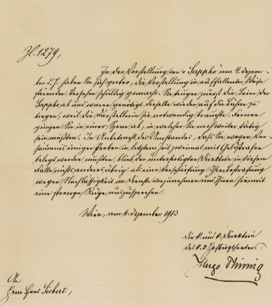 2 Briefe mit eigenh. U.