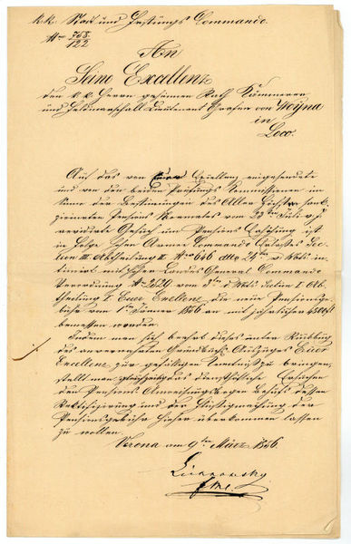 Brief mit eigenh. U. ("Lichnowsky").