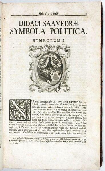 Idea principis Christiano-politici, centum symbolis expressa. Editio omnium licopletissima.