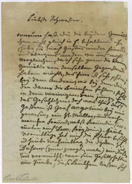 Eigenh. Brief mit U.