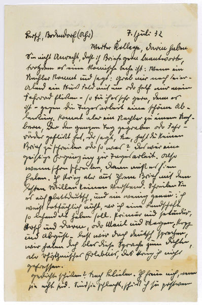 Eigenh. Brief mit U. ("Lersch").