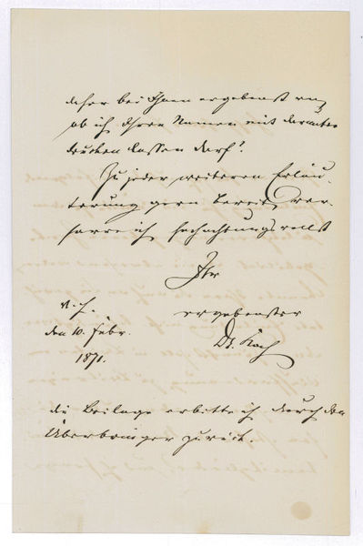 Eigenh. Brief mit U.