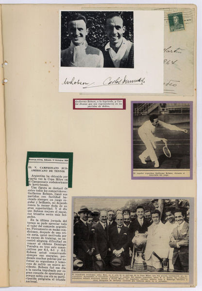 Collection of autographs by famous tennis players of the 1920s: …