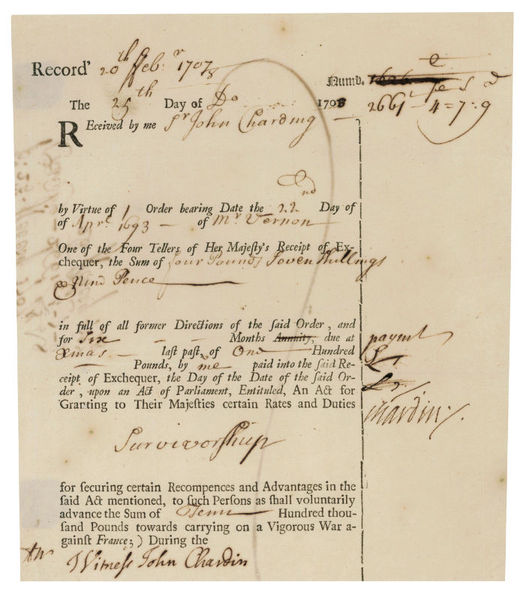 Ms. and printed receipt signed.