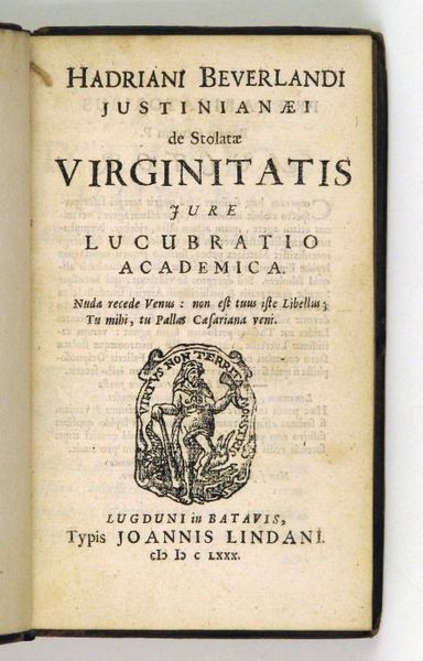 De stolatae virginitatis jure lucubratio academica.