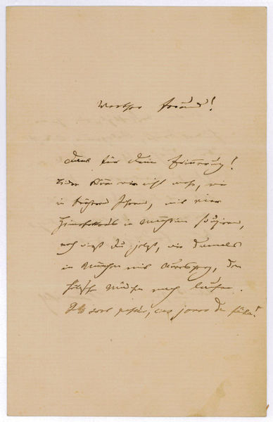 Eigenh. Brief mit U.