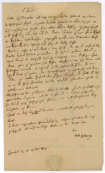 Eigenh. Brief mit U.