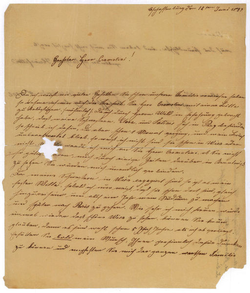 Eigenh. Brief mit U.