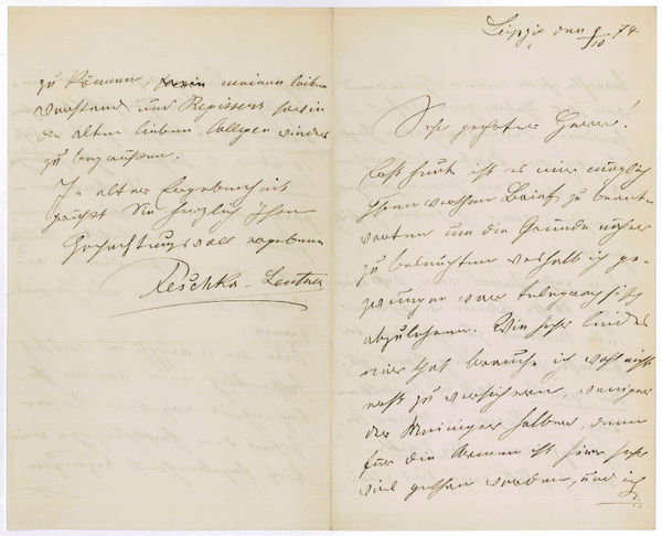 Eigenh. Brief mit U.