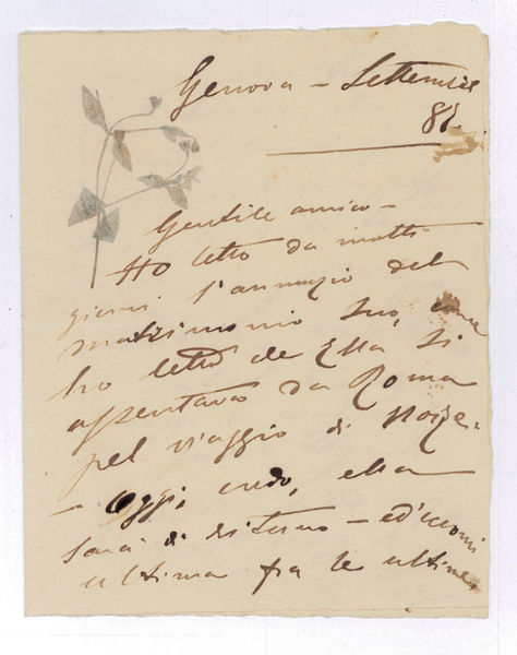 2 autograph letters signed ("E" and "E. Duse").