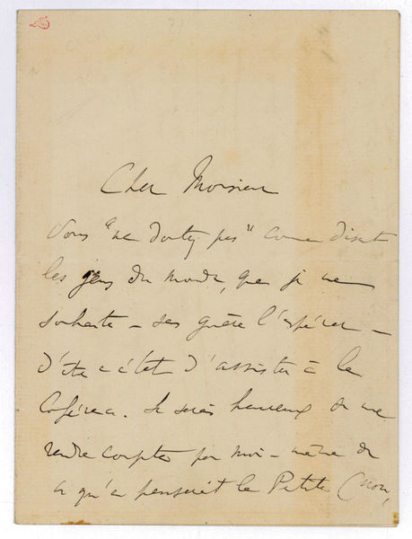 Autograph letter signed.