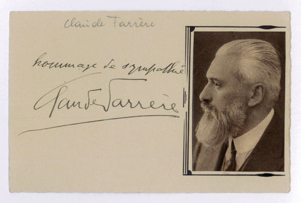 Autograph quotation signed.