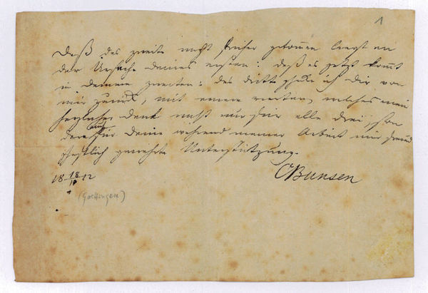 Eigenh. Brief mit U.