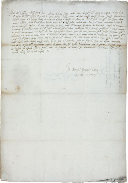 Eigenh. Berichtschreiben mit U.