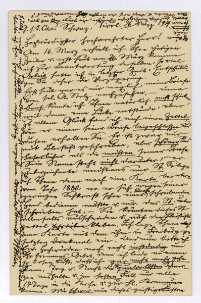 Eigenh. Bildpostkarte mit U.