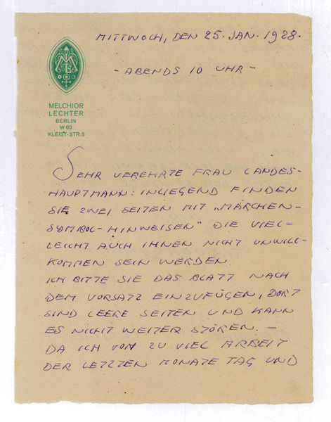 Autograph letter signed.