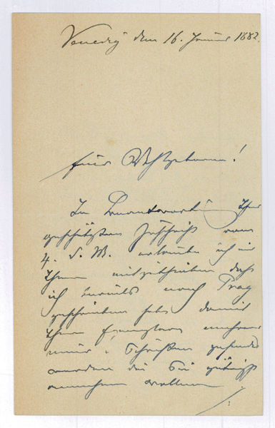 Autograph letter signed.