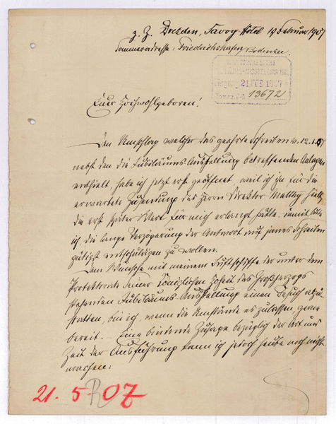 Autograph letter signed ("Gf. Zeppelin").