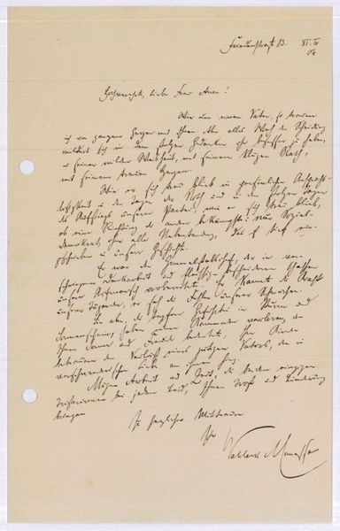 Eigenh. Brief mit U.