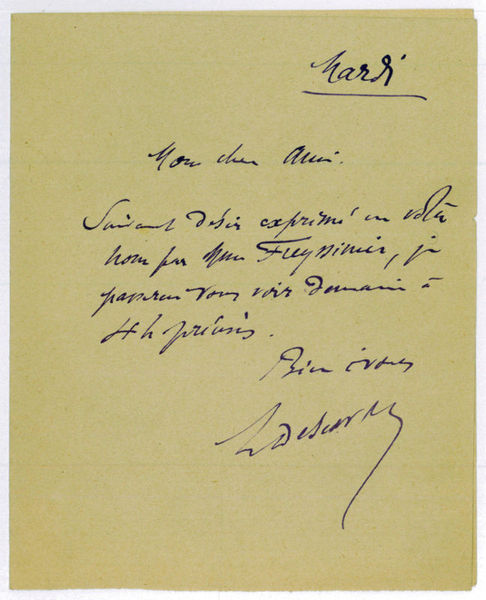 Autograph letter signed.