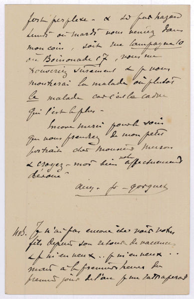 Autograph letter signed.