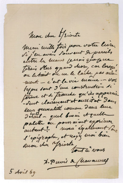 Autograph letter signed.