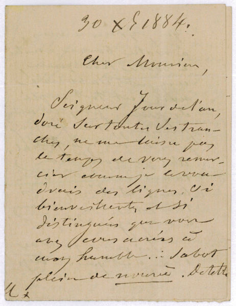 Autograph letter signed.